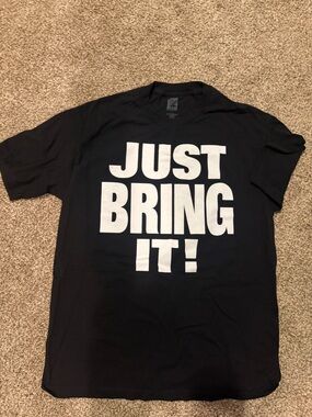 Men's Black 'JUST BRING IT!' Graphic Tee